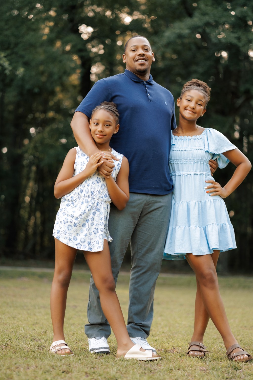 The Springs Family laughing together