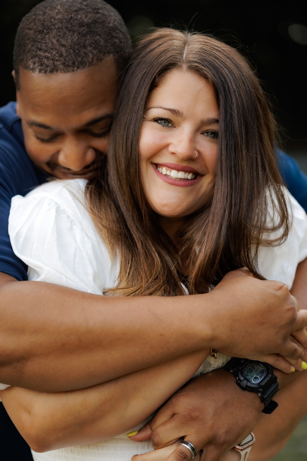 The Springs parents sharing a close embrace